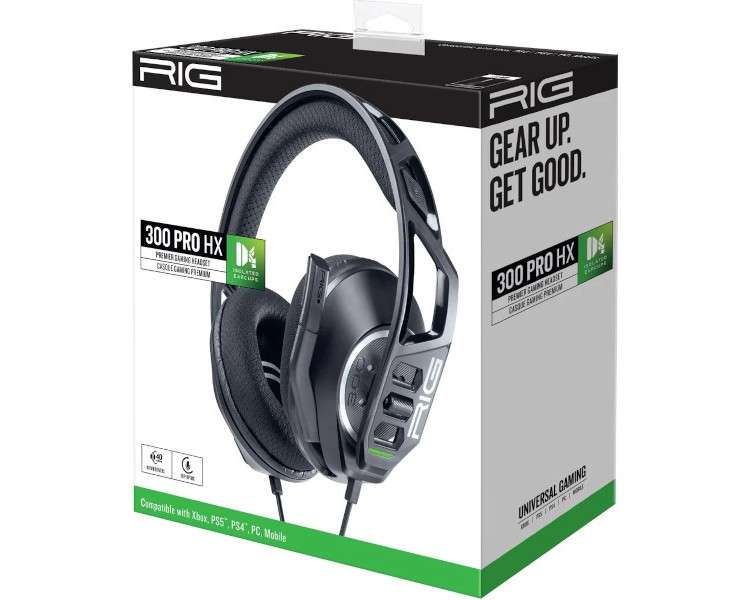 RIG PREMIER GAMING HEADSET 300 PRO HX BLACK (NEGRO) XBOX/PS5/PS4/PC/MOBILE