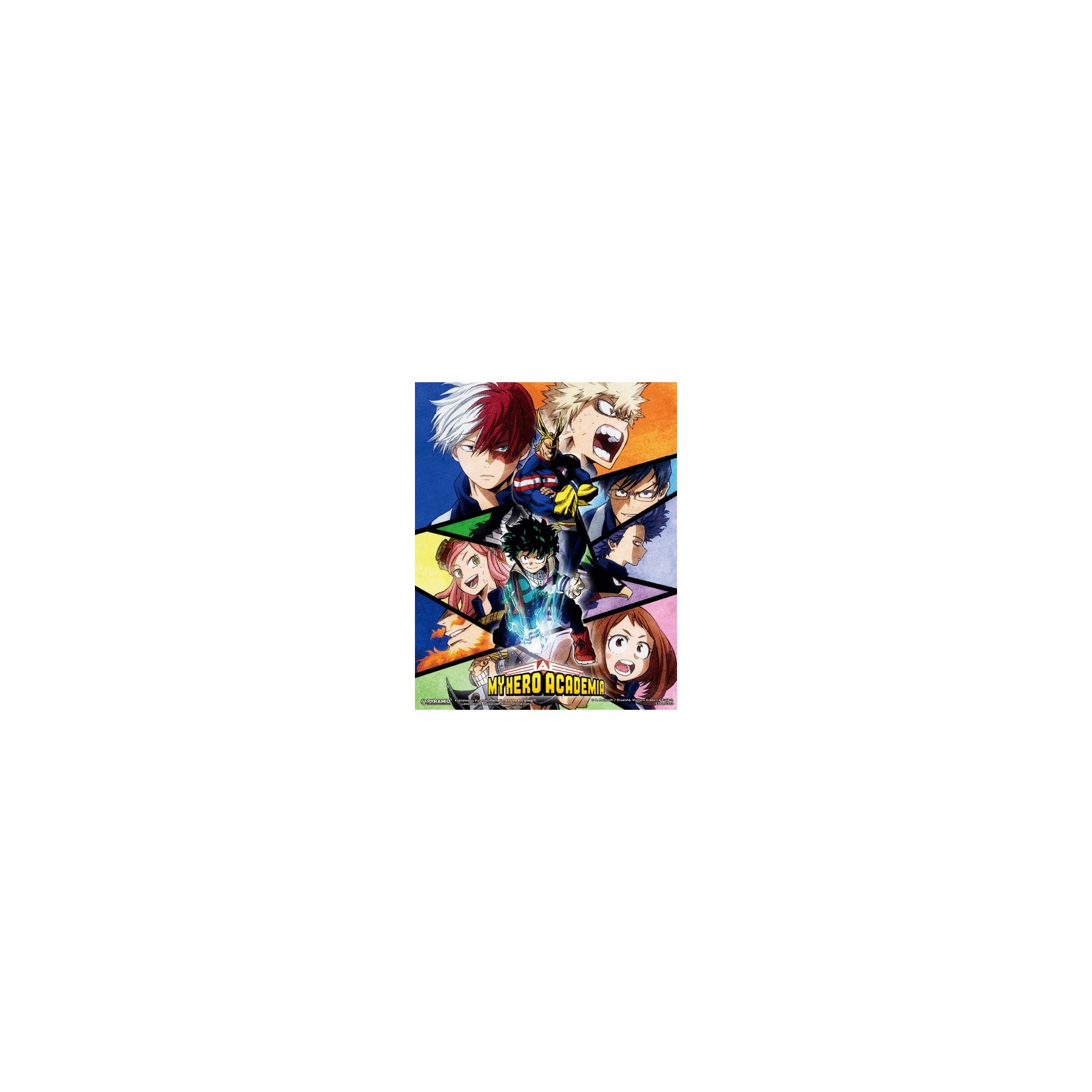 CUADRO 3D MY HERO ACADEMIA CHARACTERS MOSAIC