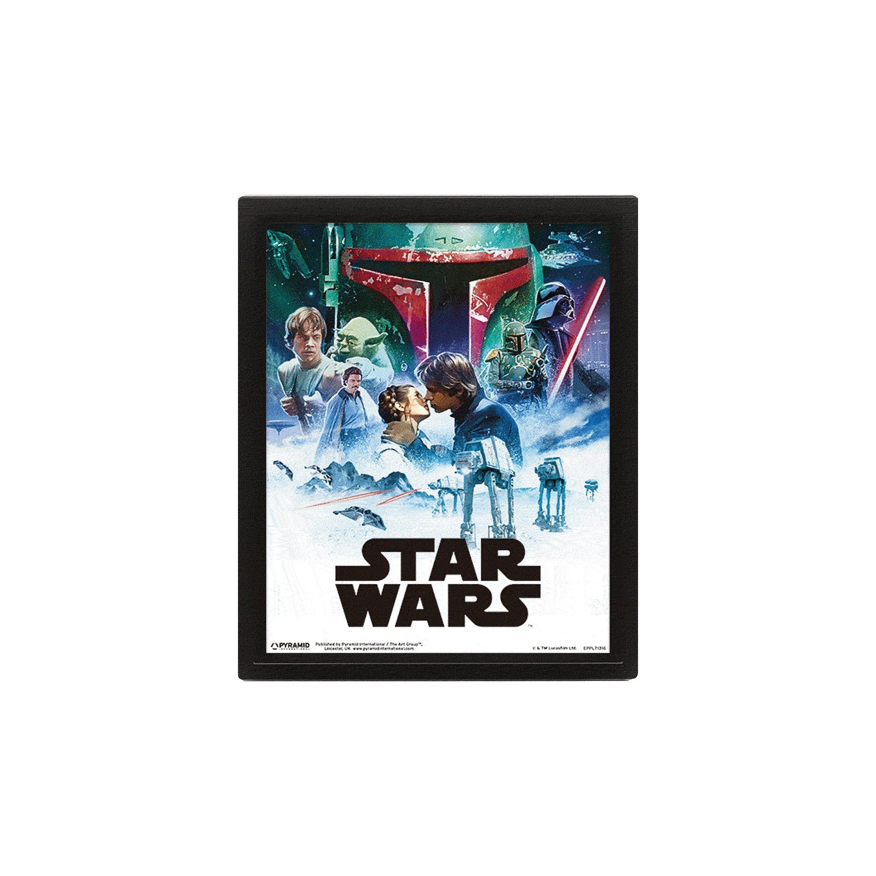 CUADRO 3D STAR WARS VADER VS SKYWALKER