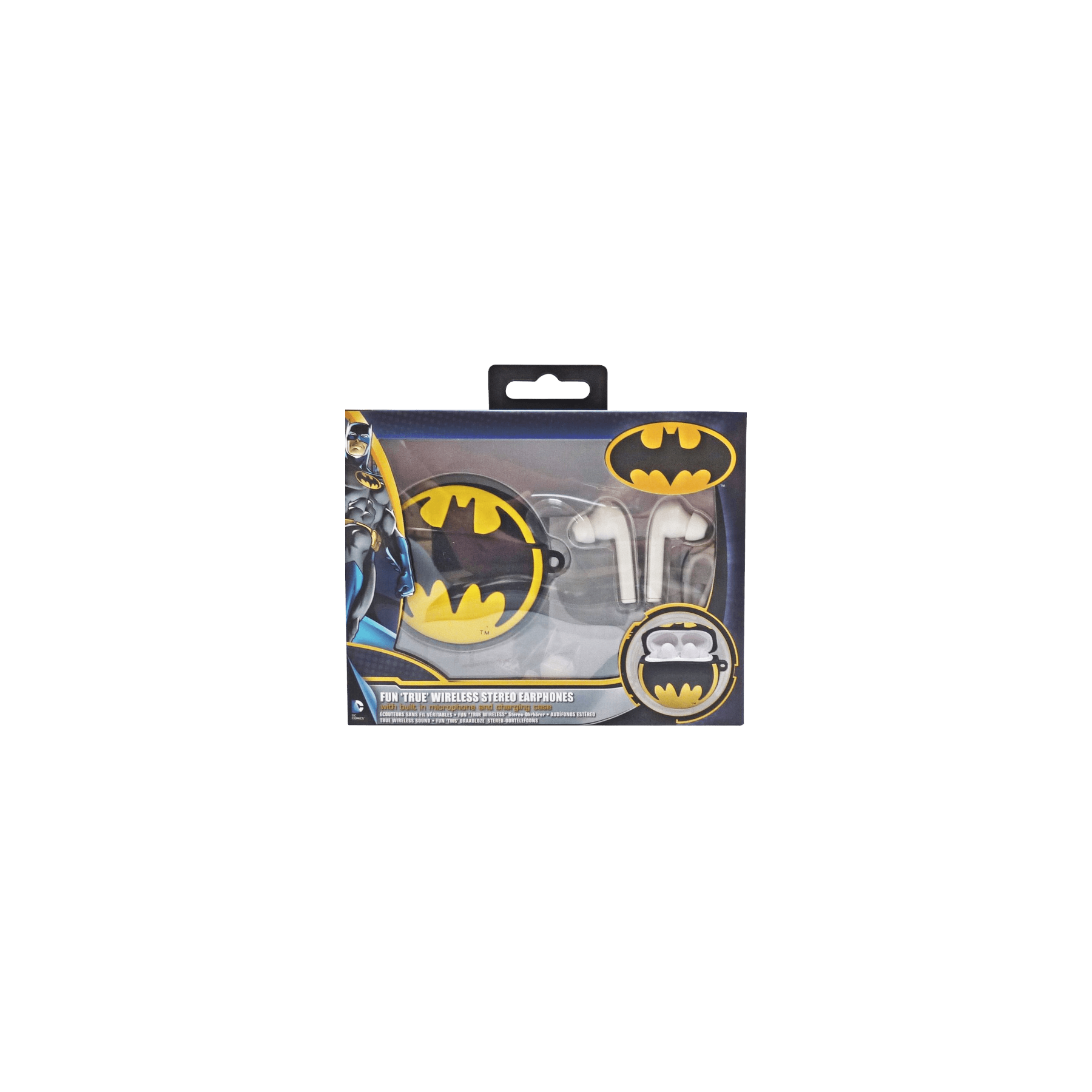 LAZERBUILT TRUE WIRELESS EARPHONES BATMAN LOGO