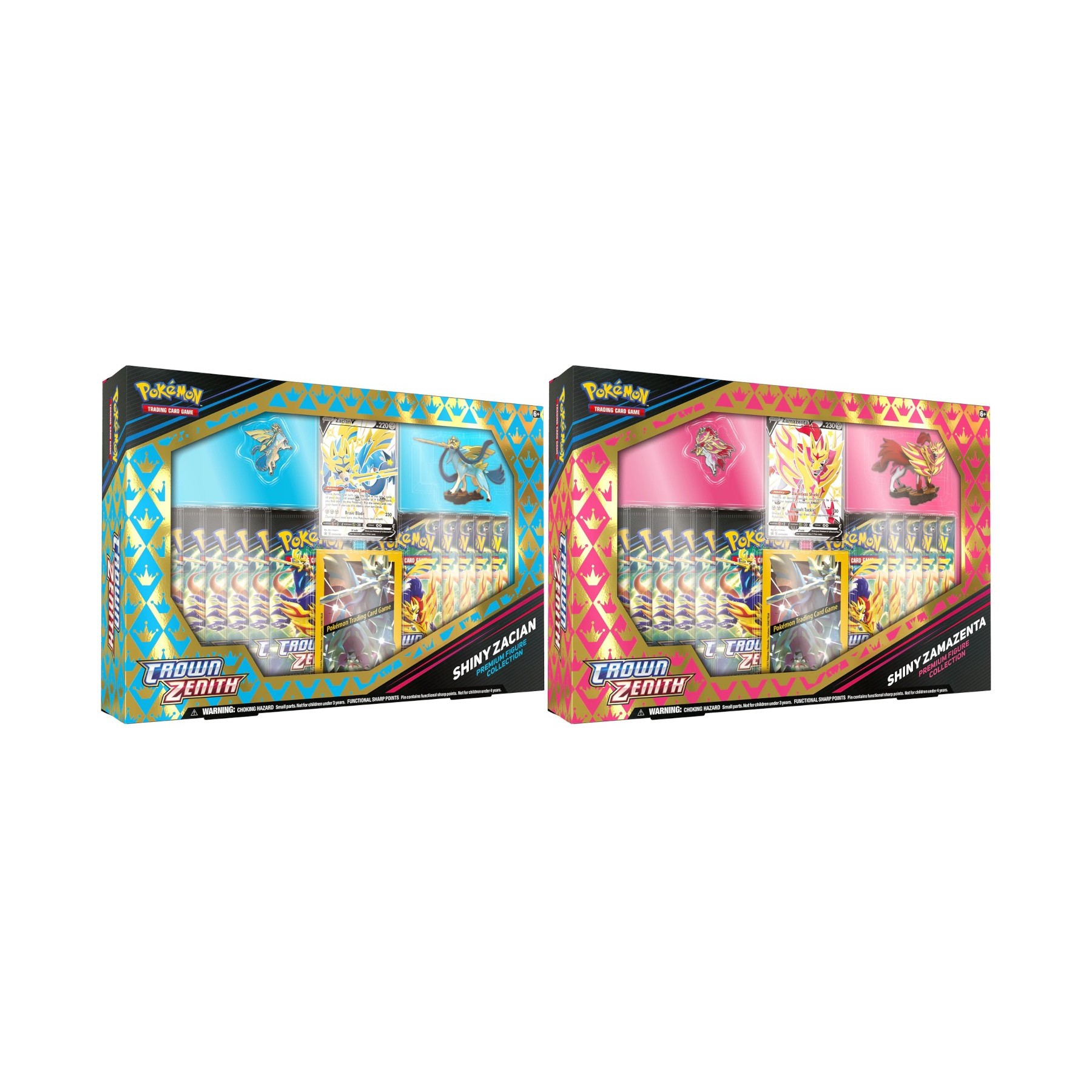 POKEMON JUEGO DE CARTAS CENIT SUPREMO COL. CON FIGURA ZAMAZENTA VARIOCOLOR  (ESP)