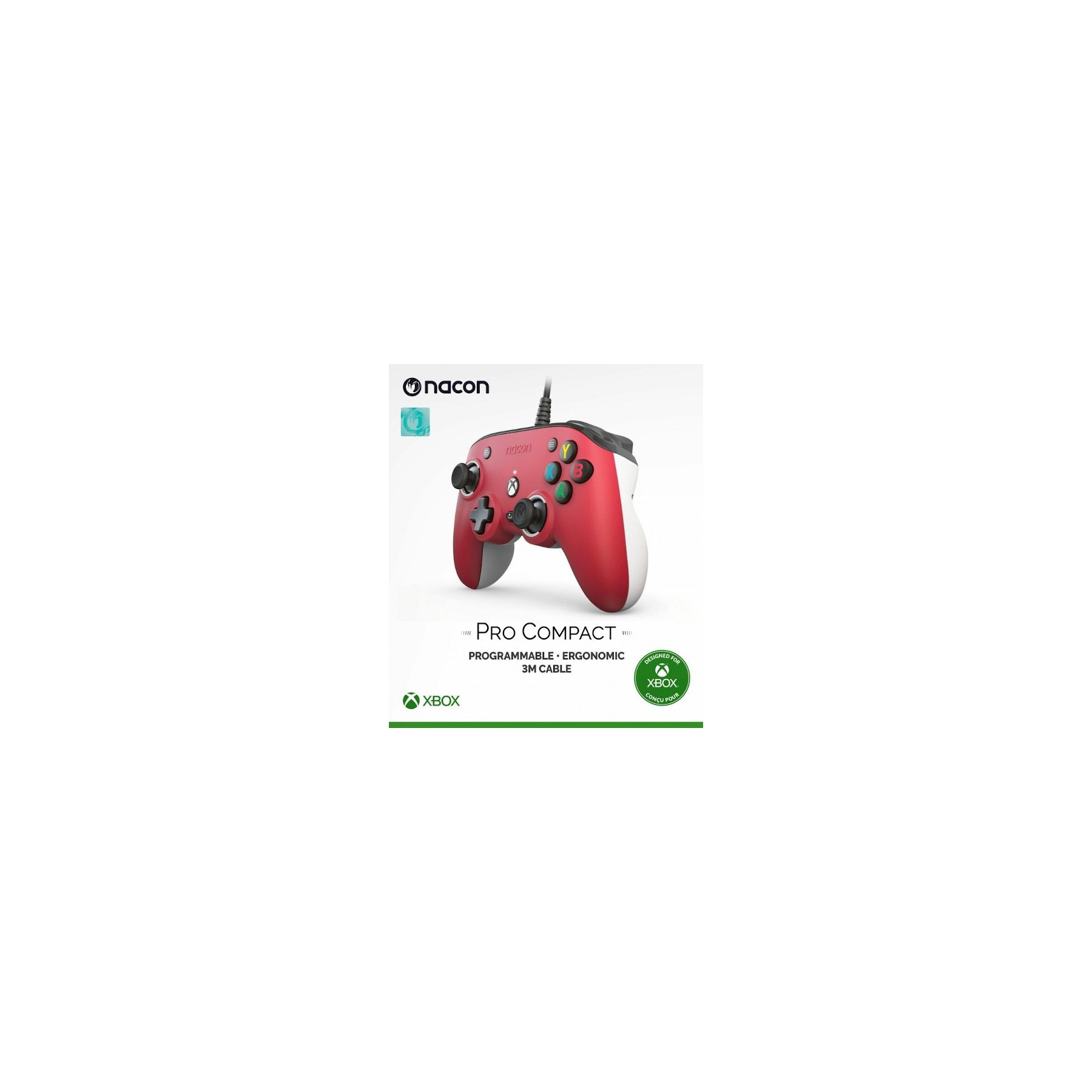 NACON CONTROLLER PRO COMPACT RED (ROJO) (XBOX/WINDOWS 10)