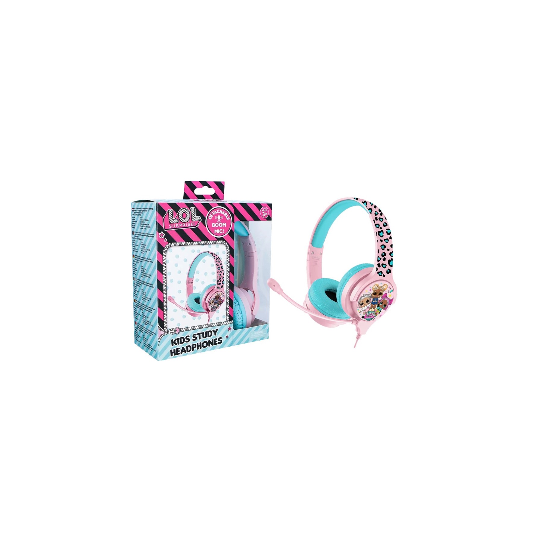 OTL HEADPHONES L.O.L. SURPRISE! LETS DANCE! PINK (PS4/XBOX/SWITCH/MOVIL/TABLET)