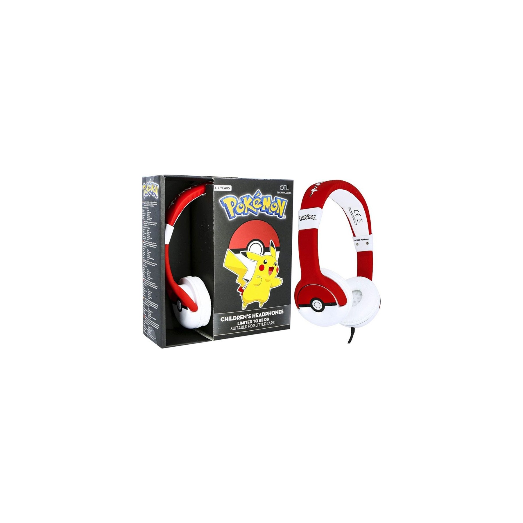 OTL WIRED HEADPHONES POKEMON POKEBALL (PS4/XBOX/SWITCH/MOVIL/TABLET)