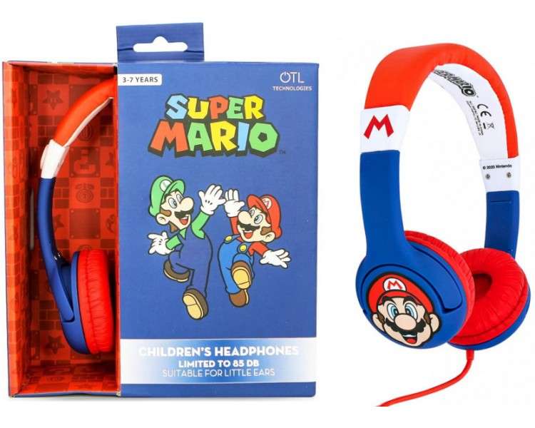OTL WIRED HEADPHONES SUPER MARIO (PS4/XBOX/SWITCH/MOVIL/TABLET)