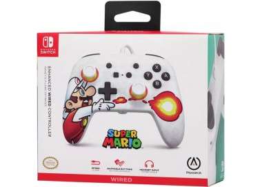 POWER A ENHANCED WIRED CONTROLLER MARIO FIREFALL