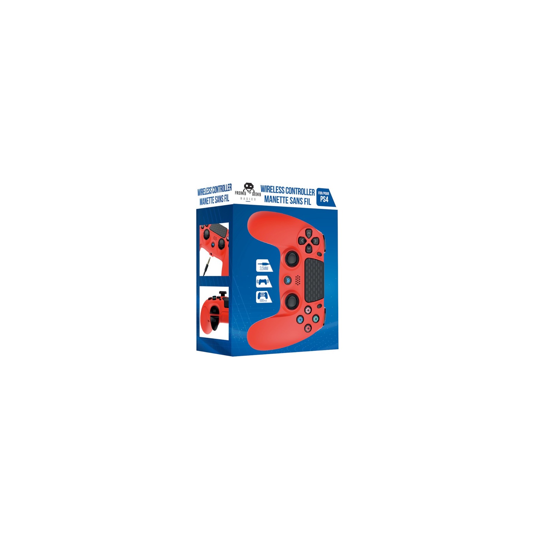 FREAKS AND GEEKS WIRELESS CONTROLLER ROJO (RED)