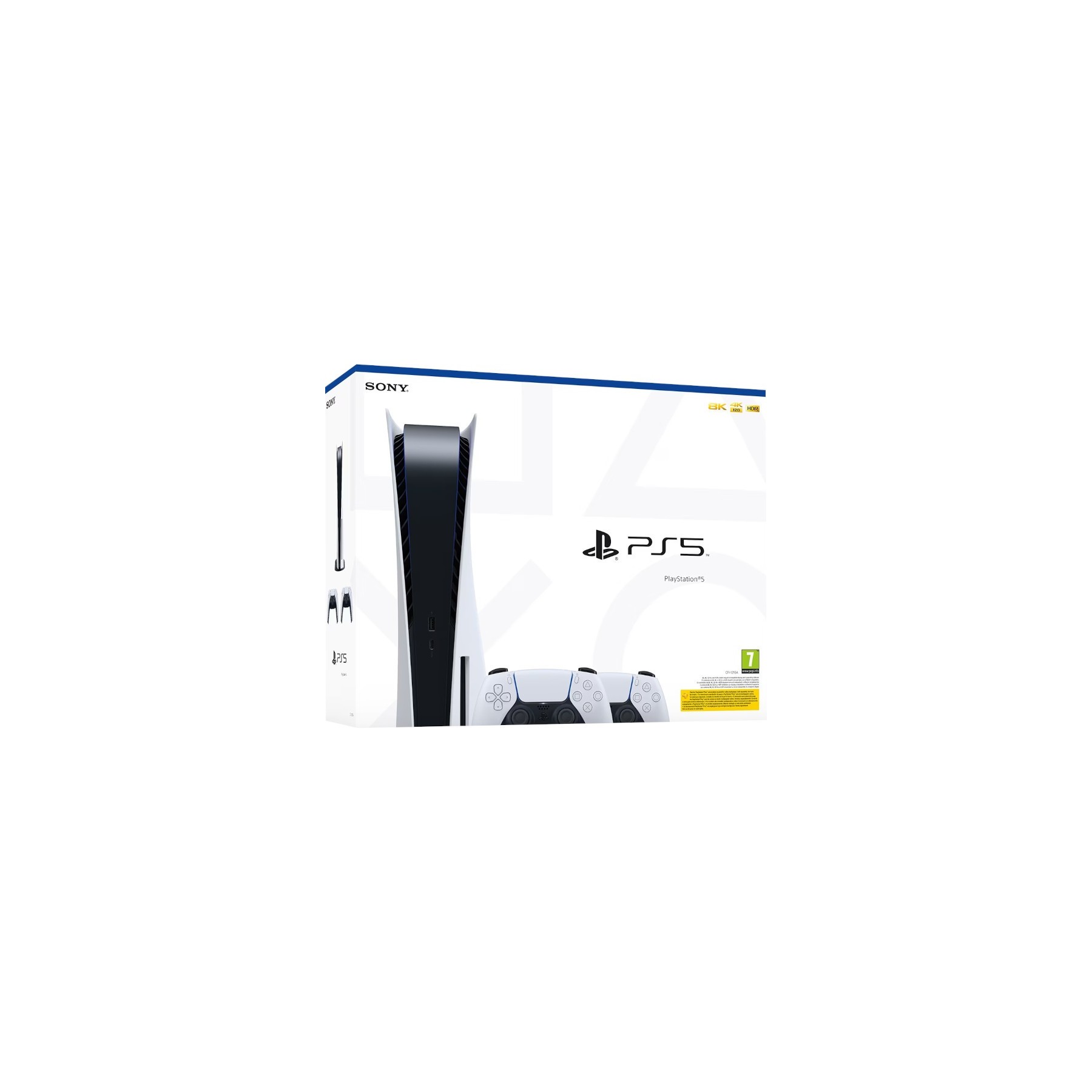CONSOLA WHITE + 2 DUALSENSE WIRELESS CONTROLLER WHITE (BLANCO)