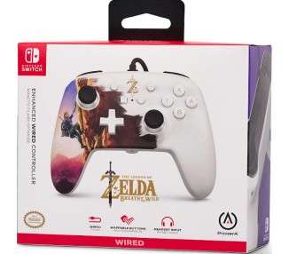 POWER A ENHANCED WIRED CONTROLLER THE LEGEND OF ZELDA BREATH OF THE WILD HERO`S ASCENT (OLED)