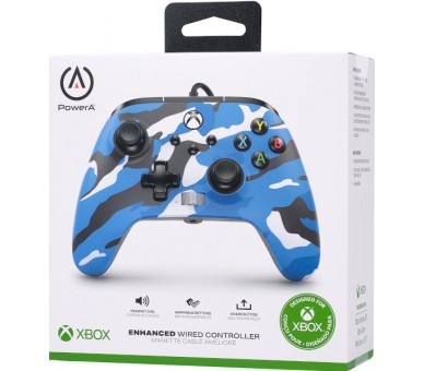 POWER A ENHANCED WIRED CONTROLLER BLUE CAMO (AZUL) (XBONE/PC)