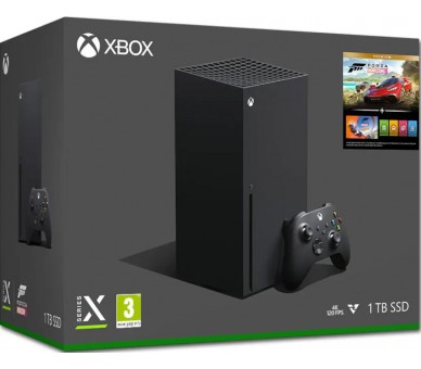 1 TB SSD XBOX SERIE X BLACK (NEGRA) + FORZA HORIZON 5 PREMIUN EDITION