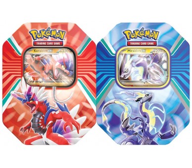 POKEMON TRADING CARD GAME SUMMER TIN SCARLET & VIOLET (KORAIDON EX / MIRAIDON EX )(ENG)