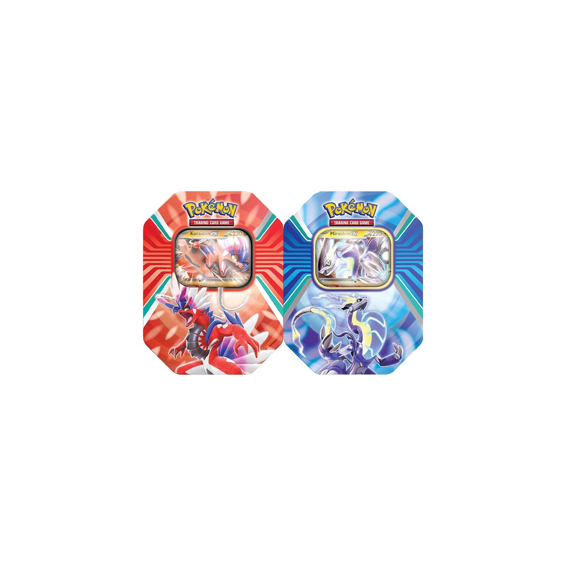 POKEMON TRADING CARD GAME SUMMER TIN SCARLET & VIOLET (KORAIDON EX / MIRAIDON EX )(ENG)