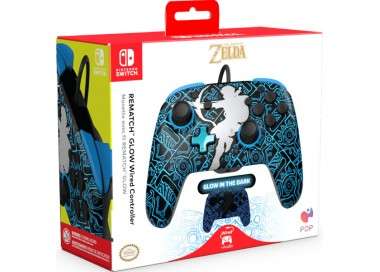 PDP REMATCH GLOW WIRED CONTROLLER ZELDA LINK