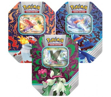 POKEMON JUEGO DE CARTAS COL. MEOWSCARDA EX / SKELEDIRGE EX / QUAQUAVAL EX (LATA)  (ESP)