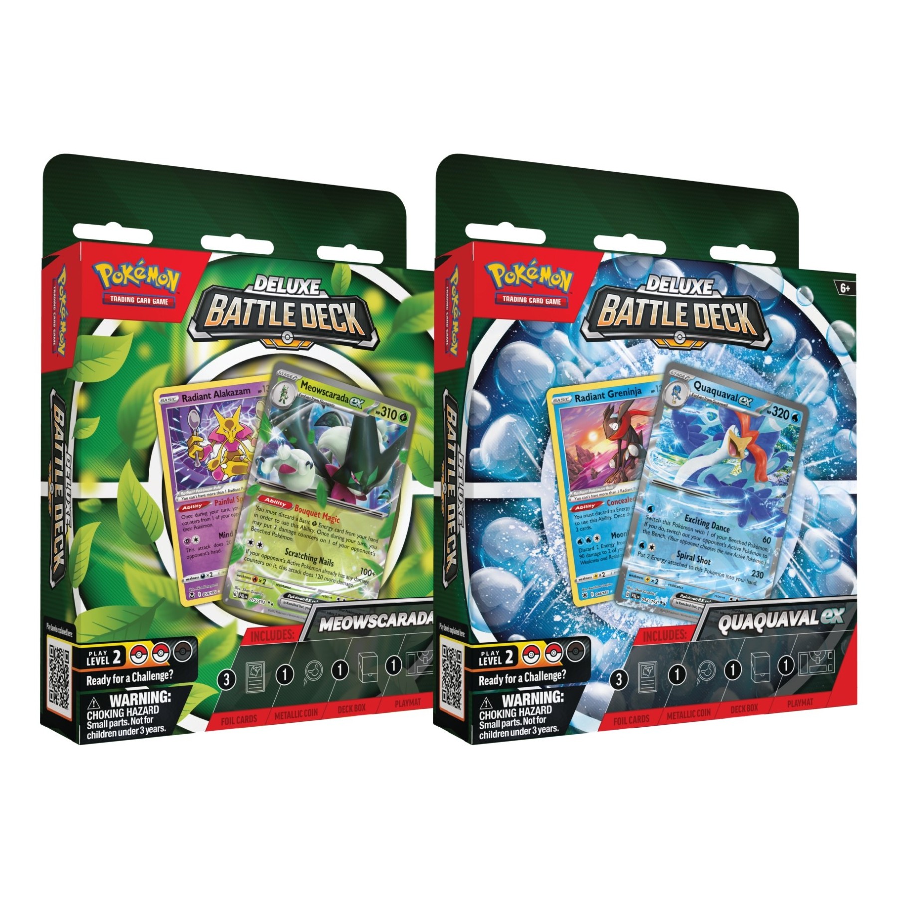 POKEMON JUEGO DE CARTAS COL. BARAJA COMBATE DELUXE QUAQUAVAL EX / MEOWSCARADA EX (ESP)