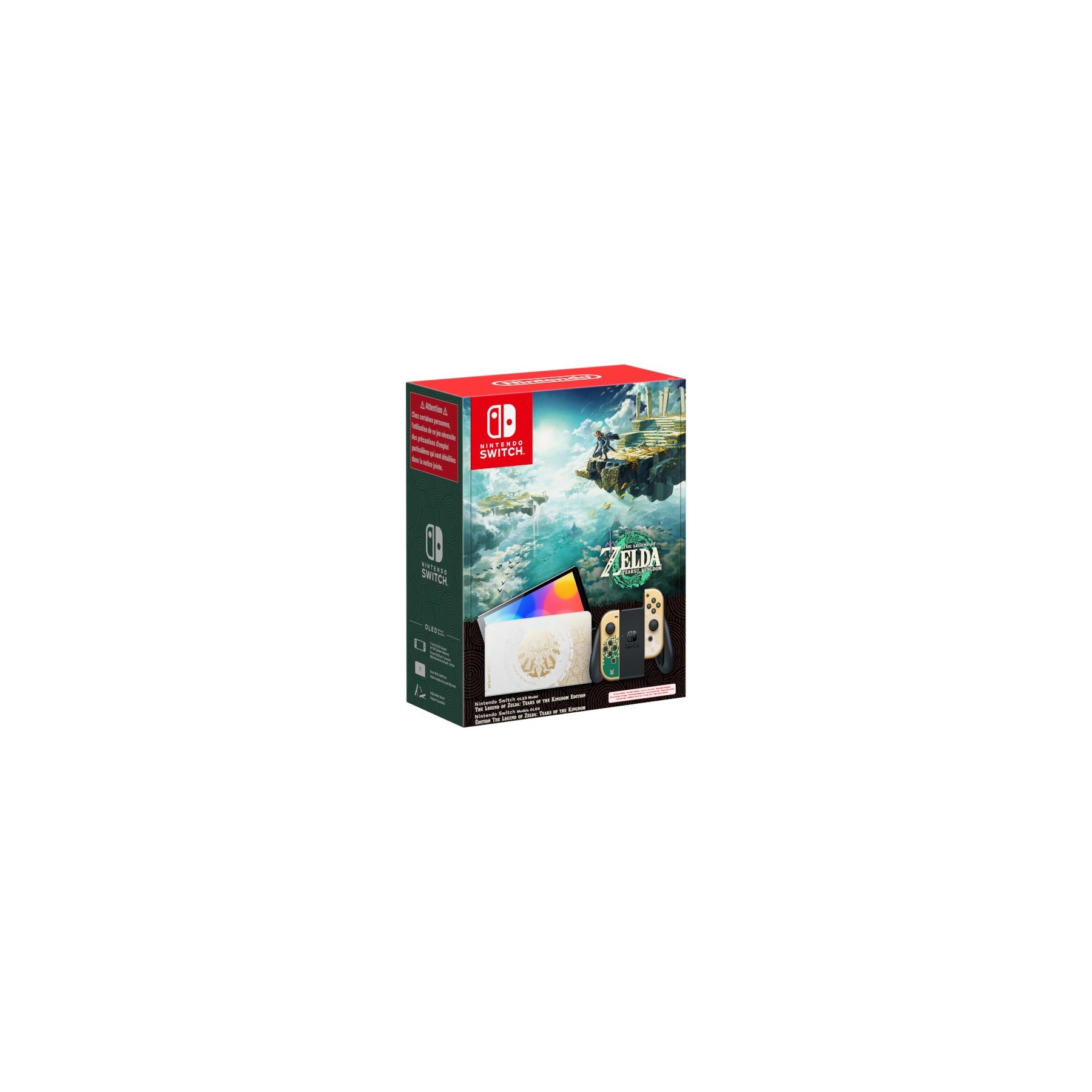 GOLD (DORADO) VERSION OLED THE LEGEND OF ZELDA: TEARS OF THE KINGDOM ED. LIMITADA (IMP)