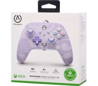 POWER A ENHANCED WIRED CONTROLLER LAVENDER SWIRL (XBONE/PC)