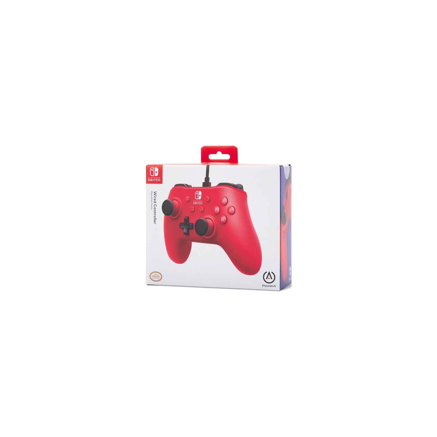 POWER A WIRED CONTROLLER RASPBERRY RED (ROJO FRAMBUESA)