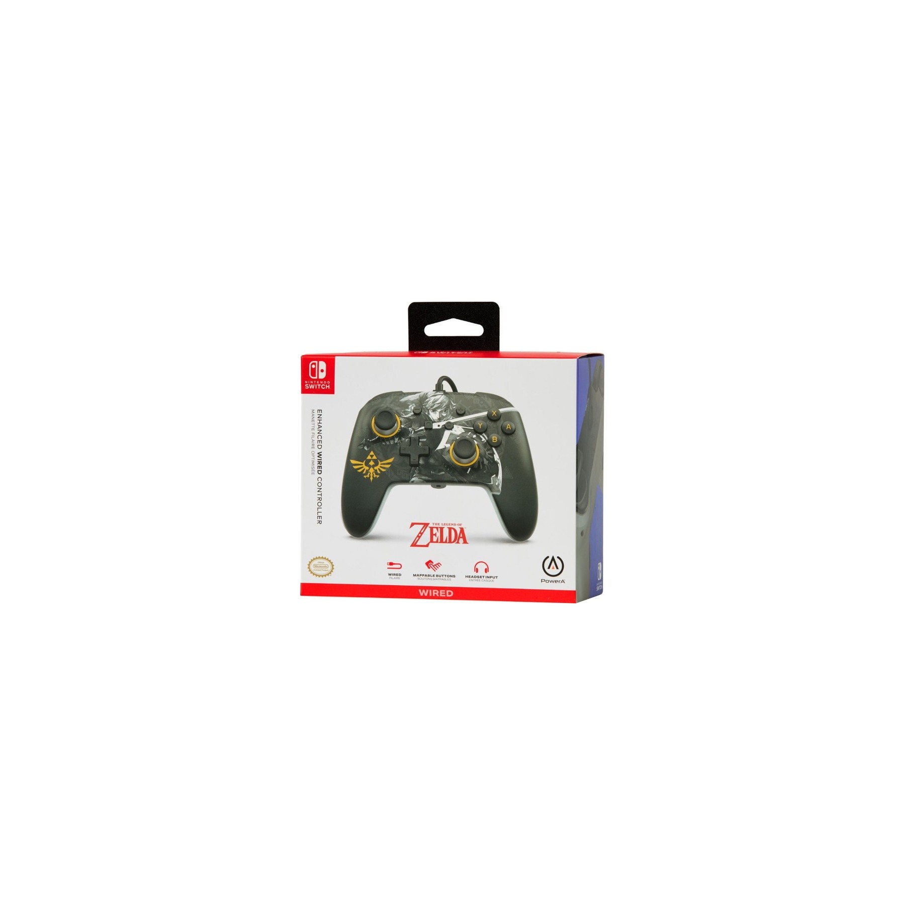POWER A ENHANCED WIRED CONTROLLER ZELDA BATTLE READY LINK