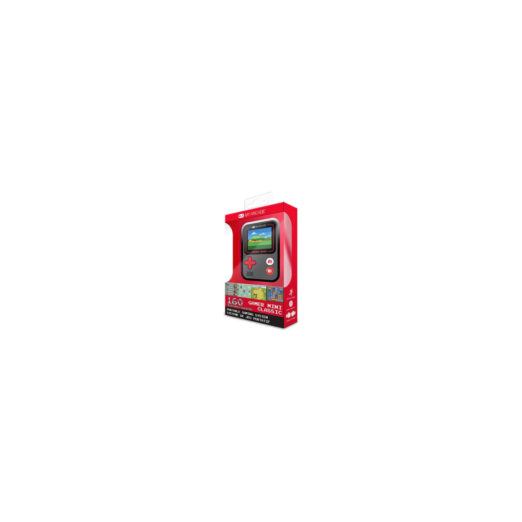 MY ARCADE GAMER MINI NEGRA/ROJA (160 GAMES)