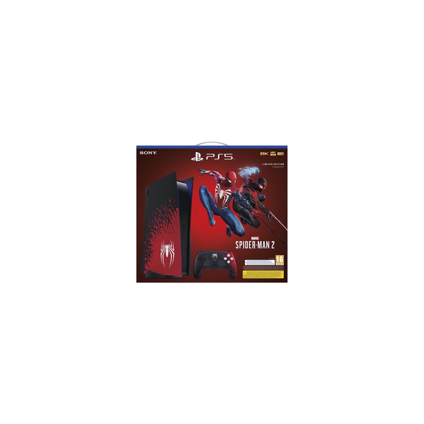 CONSOLA WHITE + DUALSENSE + MARVEL’S SPIDER-MAN 2 LIMITED EDITION