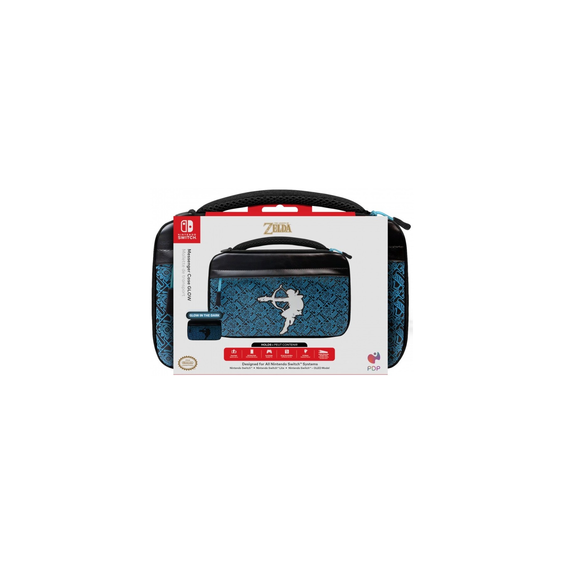 PDP GAMING MESSENGER CASE SHEIKAH SHOOT (GLOW IN THE DARK)