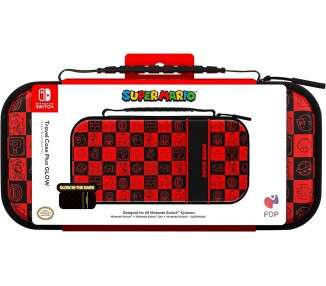 PDP TRAVEL CASE PLUS GLOW SUPER MARIO ICON (GLOW IN THE DARK) (SWITCH/LITE/OLED)