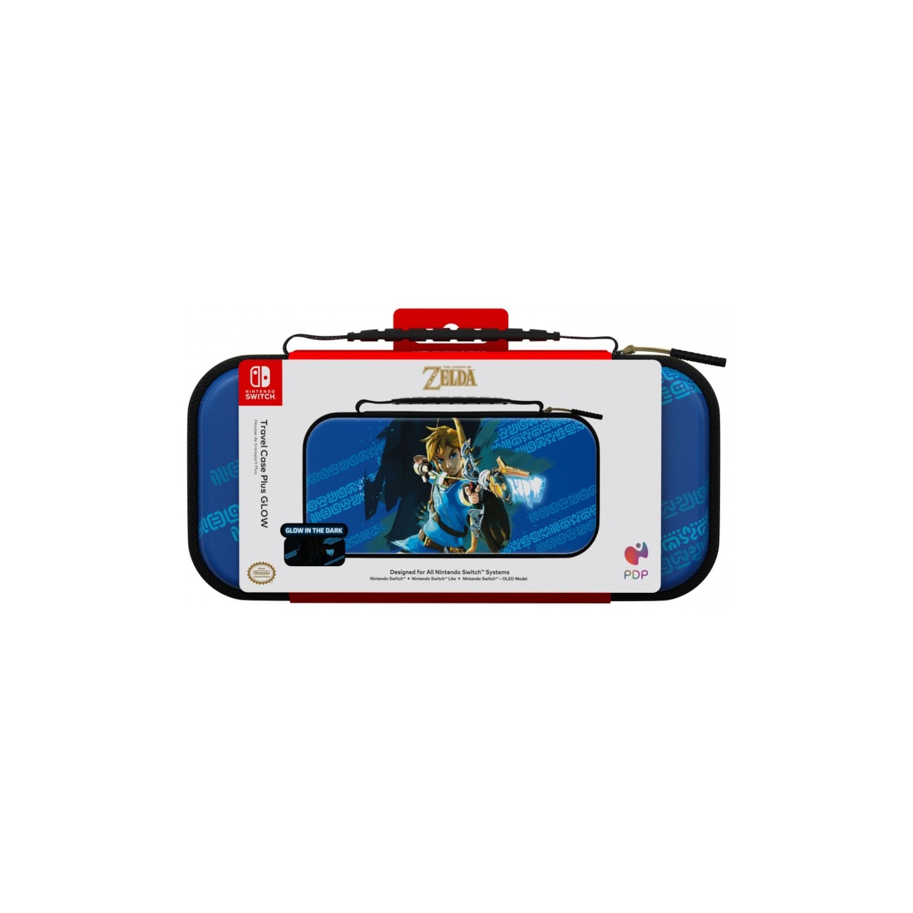 PDP  TRAVEL CASE PLUS GLOW THE LEGEND OF ZELDA LINK HERO (GLOW IN THE DARK)