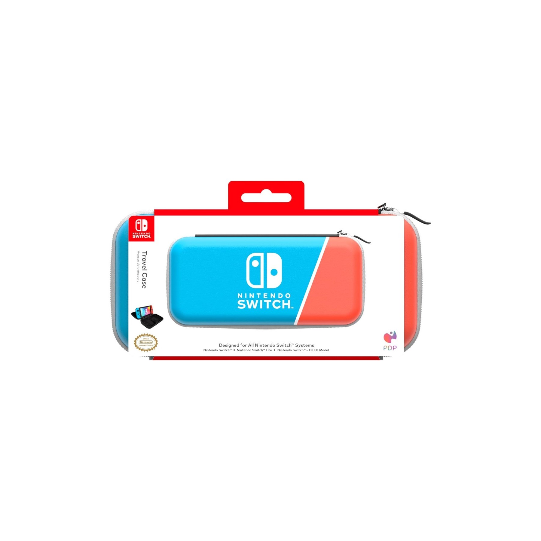 PDP TRAVEL CASE NEON POP (ROJO / AZUL)