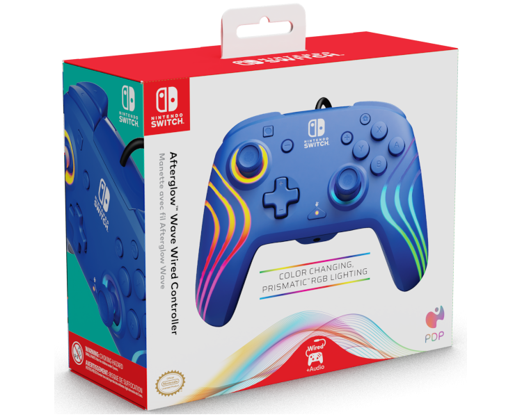 PDP AFTERGLOW WAVE WIRED CONTROLLER BLUE (AZUL)
