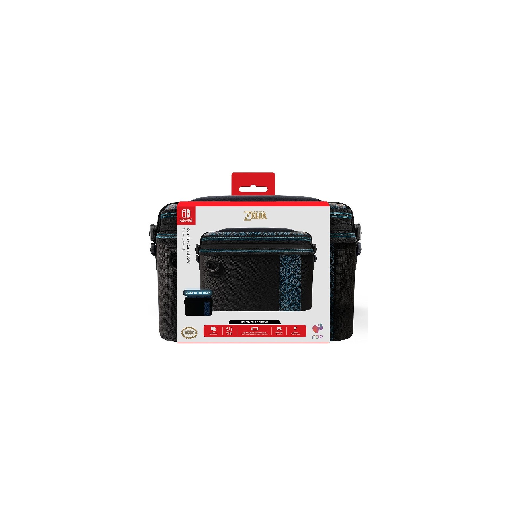 PDP OVERNIGHT CASE GLOW THE LEGEND OF ZELDA (PULL-N-GO)