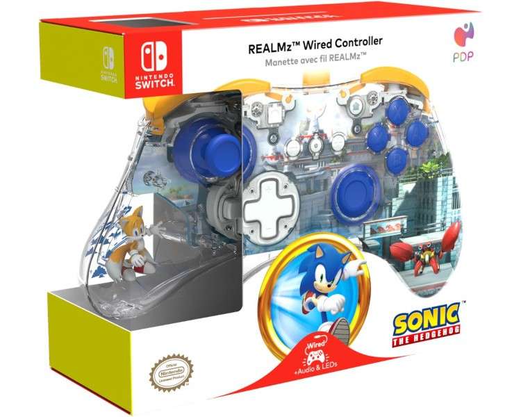 PDP REALMZ WIRED CONTROLLER SONIC THE HEDGEHOG (TAILS)