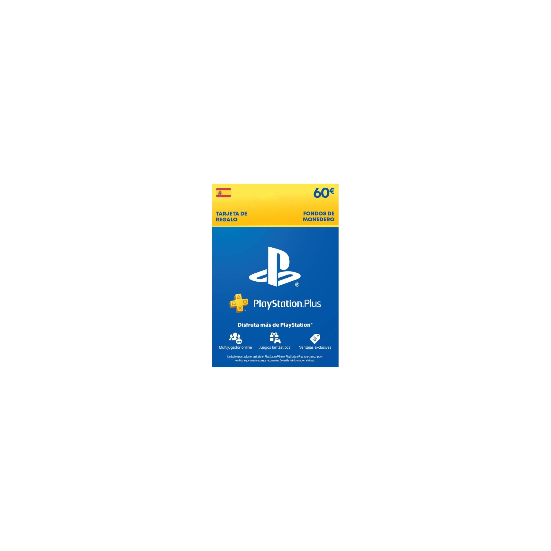 PLAYSTATION NETWORK 60 EUROS