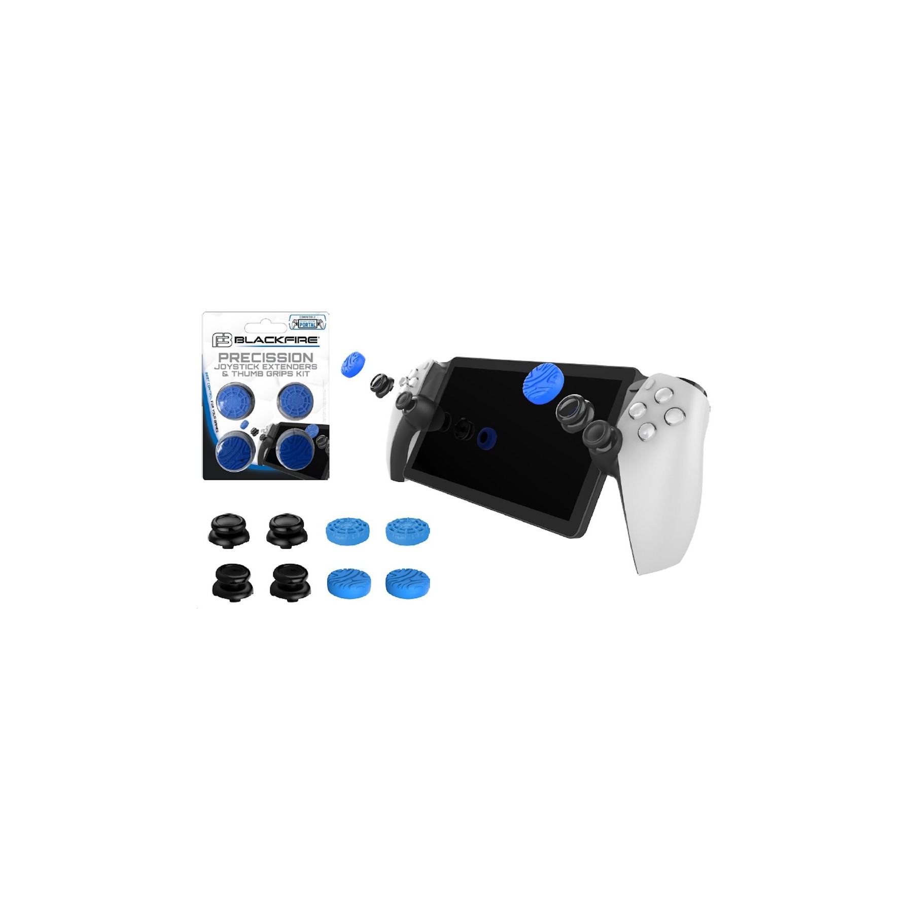 BLACKFIRE PRECISSION JOYSTICK EXTENDERS & THUMB GRIPS KIT PARA PSPORTAL