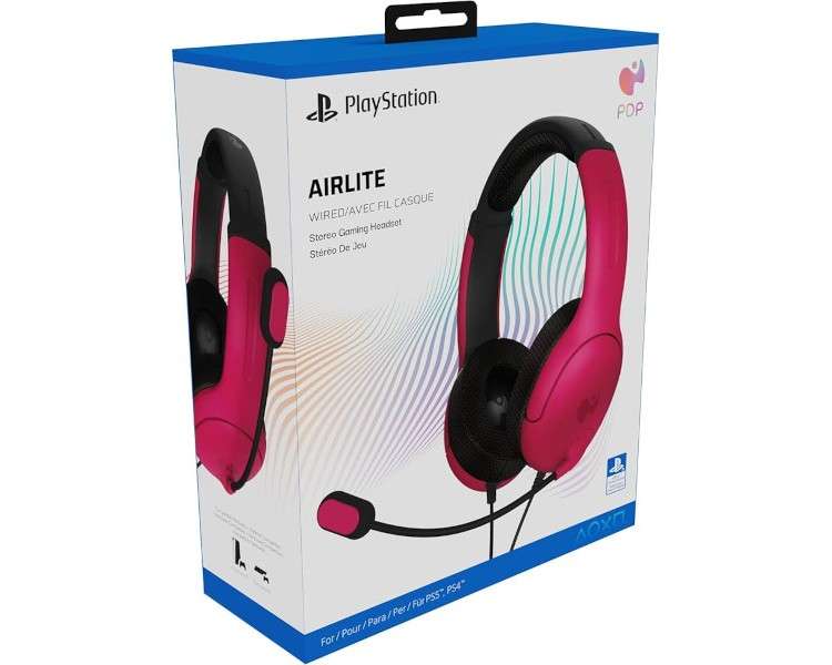 PDP AIRLITE WIRED HEADSET NEBULA PINK (PS4)