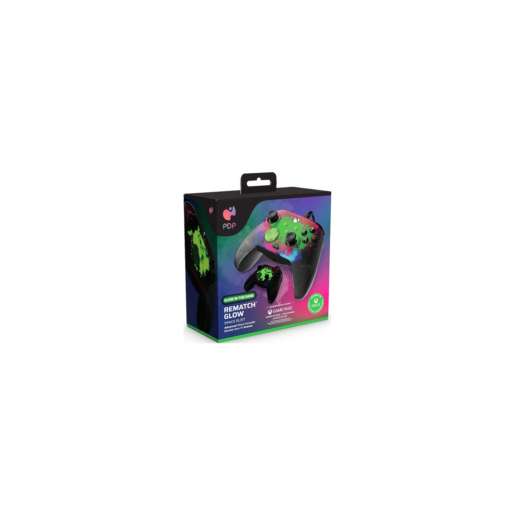 PDP REMATCH WIRED CONTROLLER GLOW SPACE DUST (XBONE) PDP REMATCH WIRED CONTROLLER GLOW SPACE DUST (XBONE)