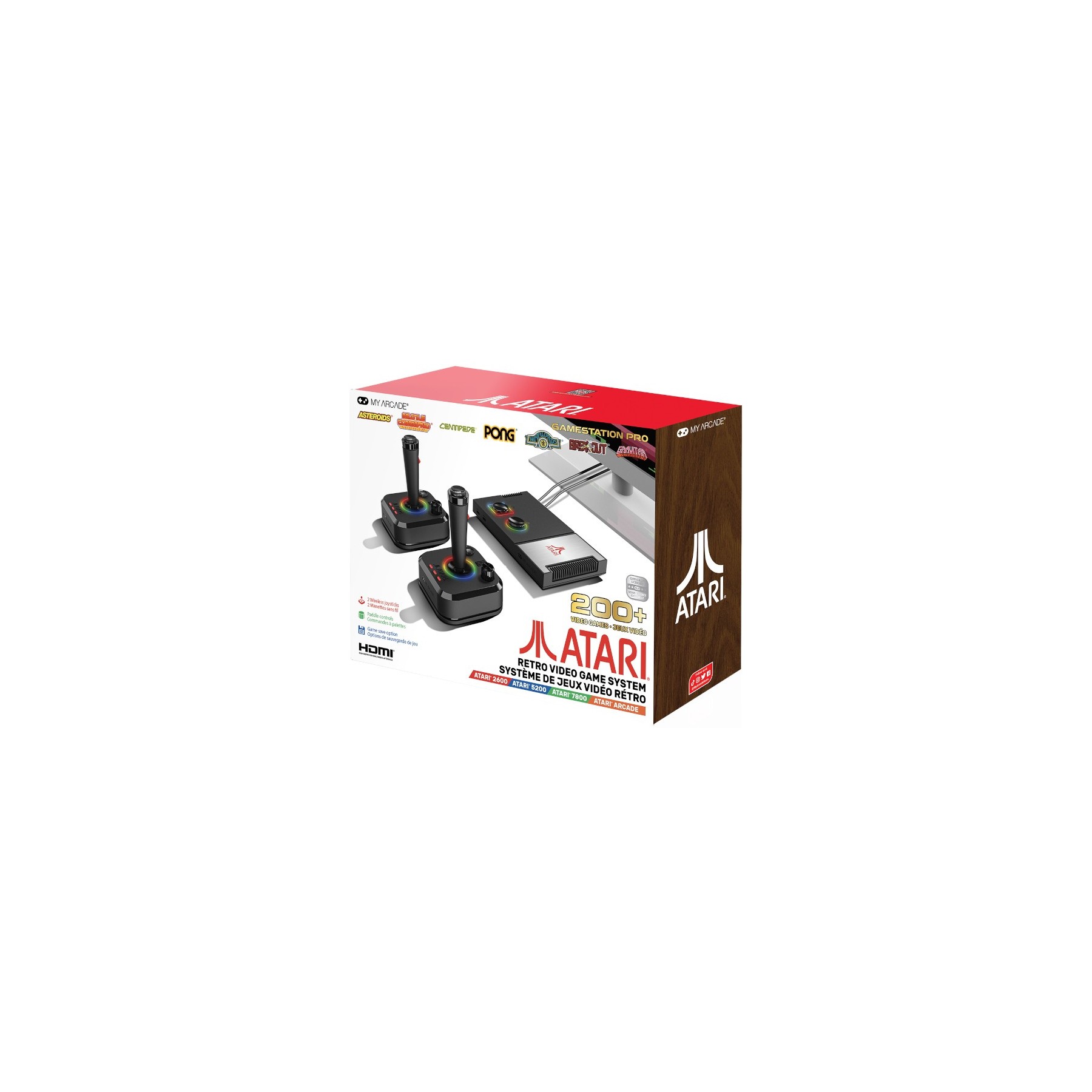 MY ARCADE GAMESTATION PRO ATARI + 2 WIRELESS JOYSTICKS (200 GAMES)