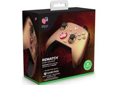 PDP WIRED CONTROLLER REMATCH NUBIA BRONZE + GAME PASS 1 MES (XBONE)