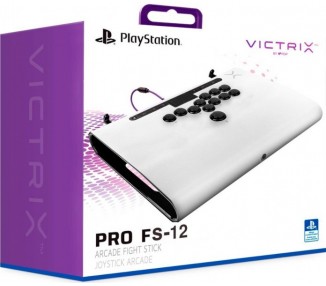 PDP VICTRIX PRO FS-12 ARCADE FIGHT STICK BLANCO (WHITE) LICENCIADO (PS5/PS4/PC)