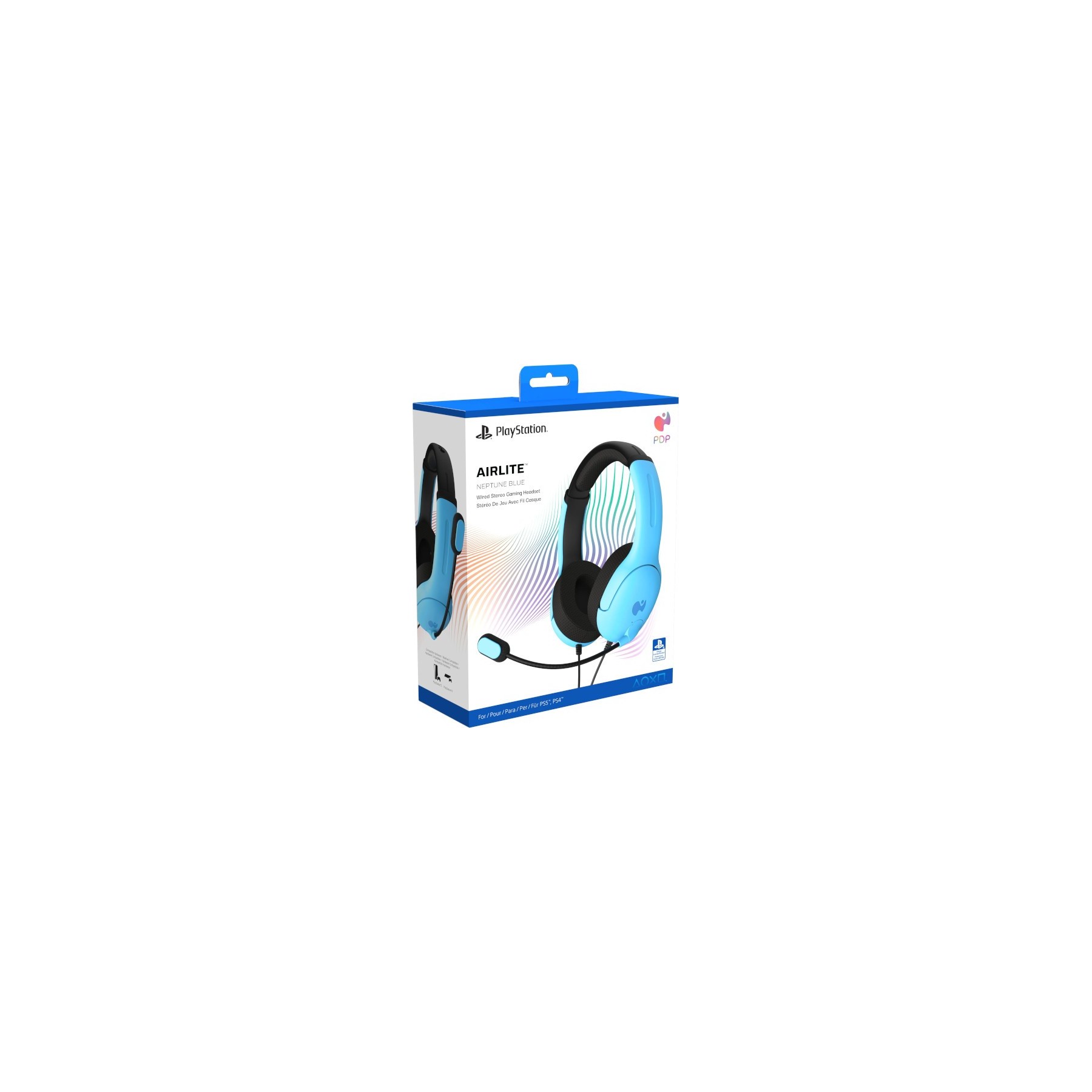PDP AIRLITE WIRED HEADSET NEPTUNE BLUE (PS4)