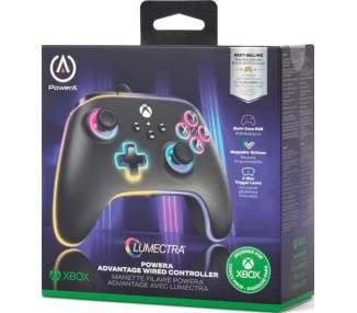 POWER A ENHANCED WIRED CONTROLLER LUMECTRA – BLACK (NEGRO) (XBONE)