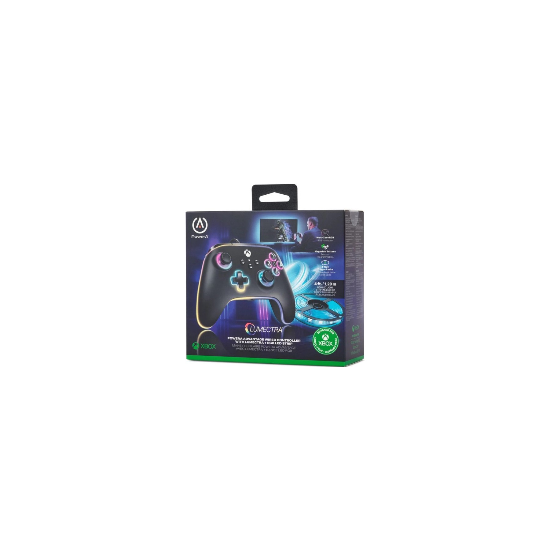 POWER A ENHANCED WIRED CONTROLLER LUMECTRA CON LED (XBONE) POWER A ENHANCED WIRED CONTROLLER LUMECTRA CON LED (XBONE)