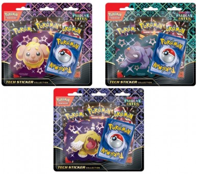 POKEMON TRADING CARD GAME TECH STICKER SCARLET & VIOLET PALDEAN FATES(FIDOUGH/GREAVARD/MASCHIFF)(ENG