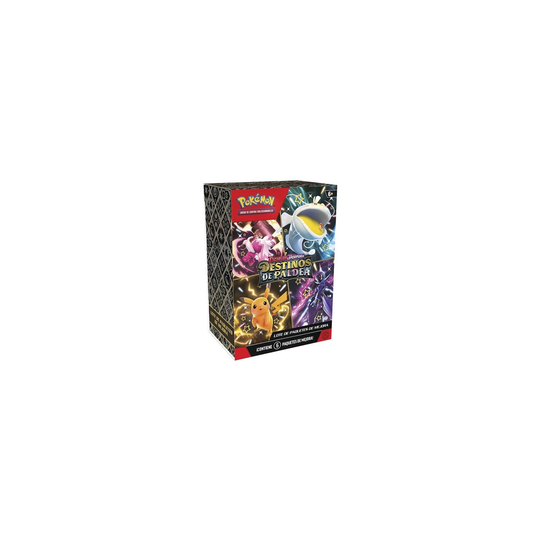 POKEMON JUEGO DE CARTAS COL. ESCARLATA Y PURPURA DESTINOS DE PALDEA. PACK DE 6 SOBRES (ESP)