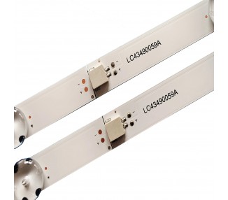 Kit Tiras de Led para TV LG 43" 43UK6470PLC 43UM7000PLA 43UM7100PLB LC43490059A