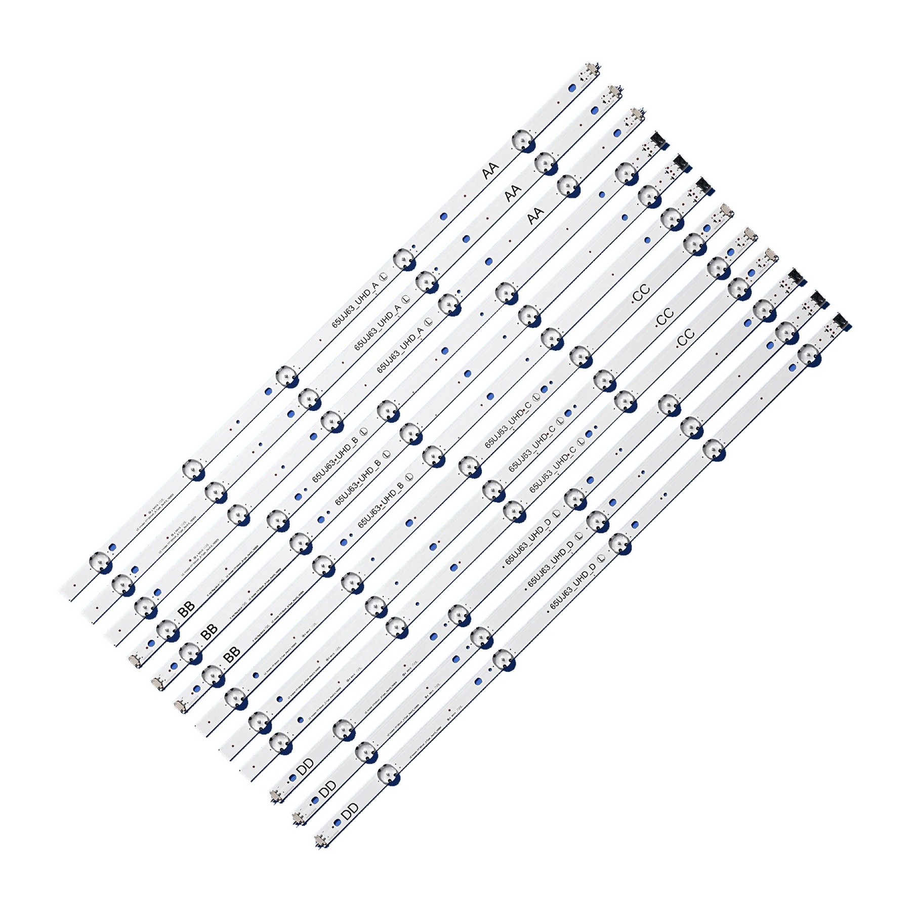 Kit Tiras de Led para TV 65" 65UJ6300 65UJ630V 65UJ634V 65UJ5500 65UK6100 Innotek 17Y 65uj63 _ uhd_a B C D