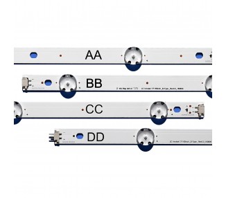Kit Tiras de Led para TV 65" 65UJ6300 65UJ630V 65UJ634V 65UJ5500 65UK6100 Innotek 17Y 65uj63 _ uhd_a B C D