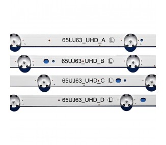 Kit Tiras de Led para TV 65" 65UJ6300 65UJ630V 65UJ634V 65UJ5500 65UK6100 Innotek 17Y 65uj63 _ uhd_a B C D