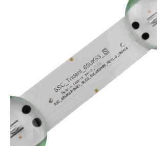 Kit Reparacion Tiras de Led para TV LG 65¨ 65UK6300, 65UK6470PLC, 65UK6400PLF, 65UK6300PUE, 65uk6300PLB, EAV64013801, EAV64013802, EAV63993002